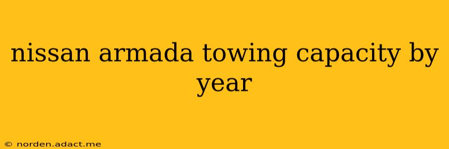 nissan armada towing capacity by year