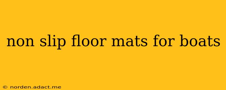 non slip floor mats for boats