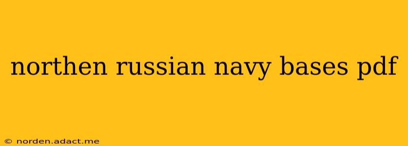 northen russian navy bases pdf