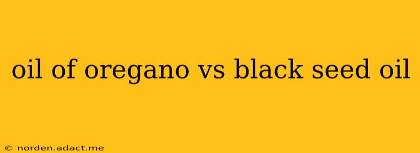 oil of oregano vs black seed oil