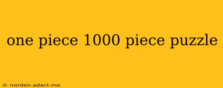 one piece 1000 piece puzzle