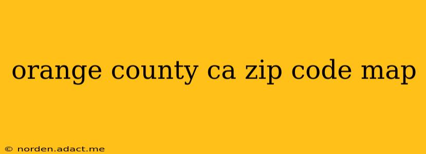 orange county ca zip code map