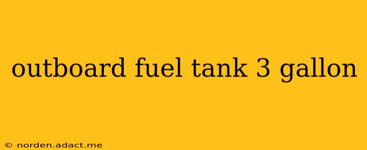 outboard fuel tank 3 gallon