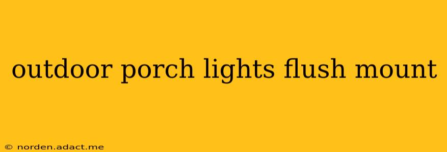 outdoor porch lights flush mount
