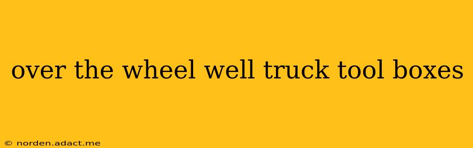 over the wheel well truck tool boxes