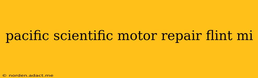 pacific scientific motor repair flint mi