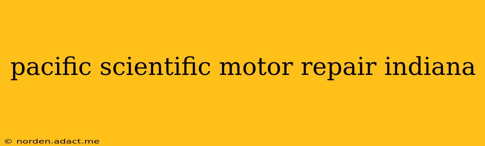pacific scientific motor repair indiana
