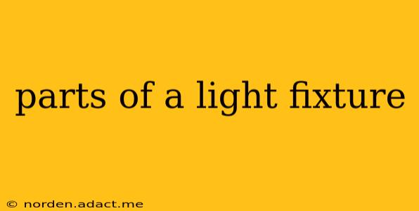 parts of a light fixture