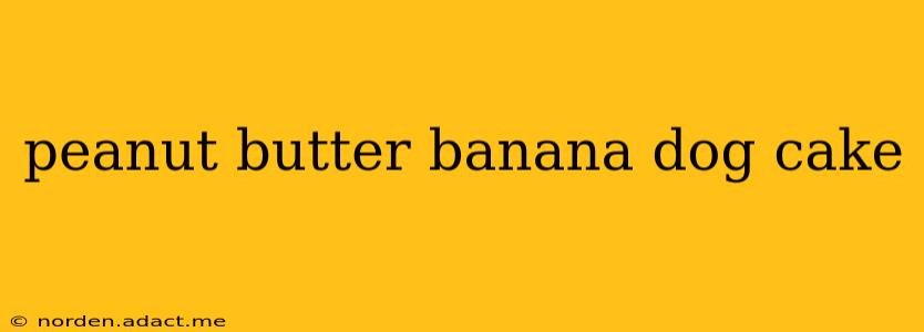 peanut butter banana dog cake