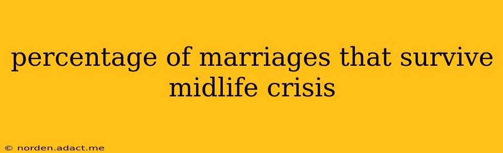 percentage of marriages that survive midlife crisis