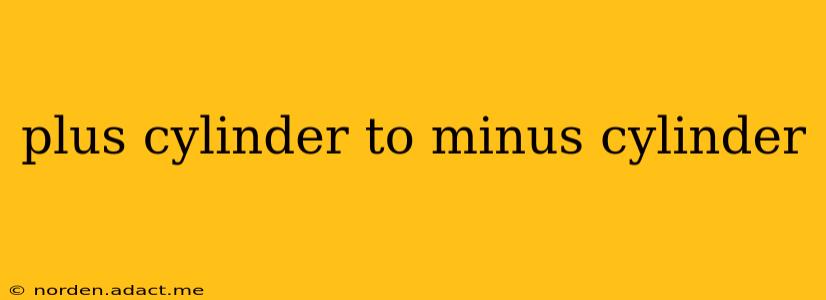 plus cylinder to minus cylinder