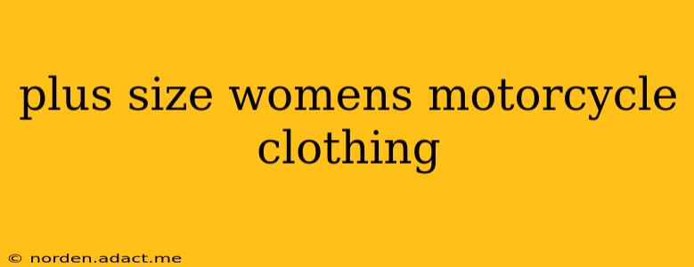 plus size womens motorcycle clothing