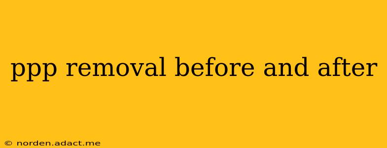 ppp removal before and after