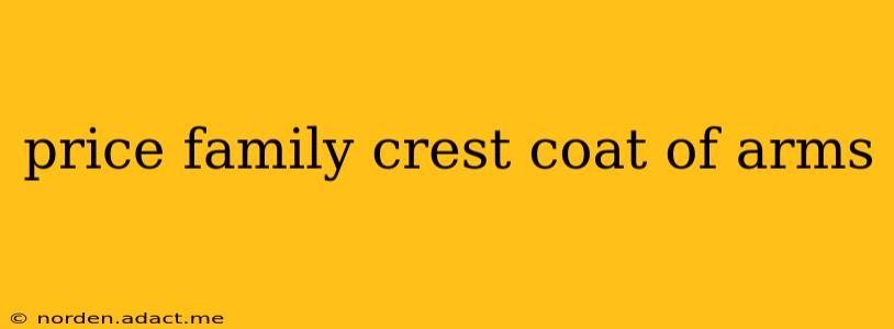 price family crest coat of arms