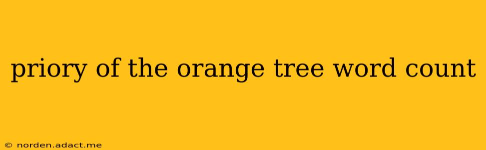 priory of the orange tree word count