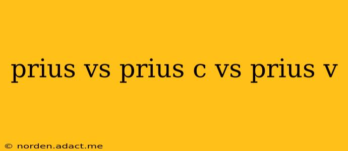 prius vs prius c vs prius v