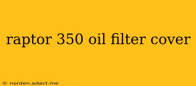 raptor 350 oil filter cover