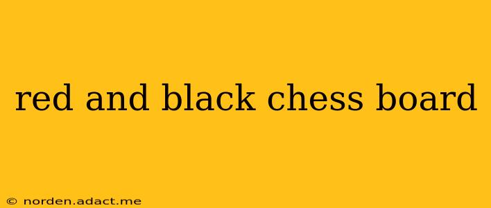 red and black chess board