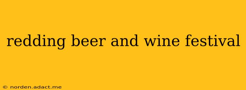 redding beer and wine festival