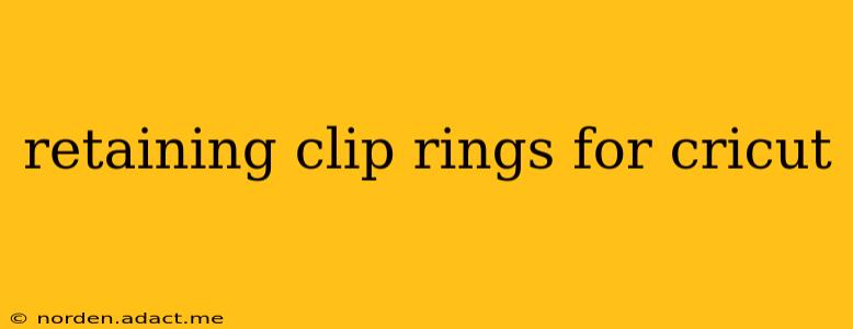 retaining clip rings for cricut