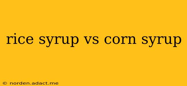 rice syrup vs corn syrup