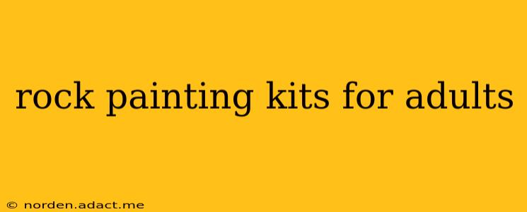 rock painting kits for adults
