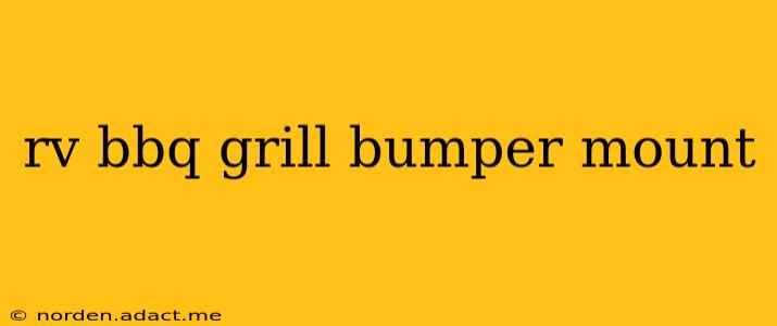 rv bbq grill bumper mount
