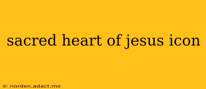 sacred heart of jesus icon