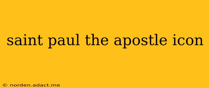 saint paul the apostle icon