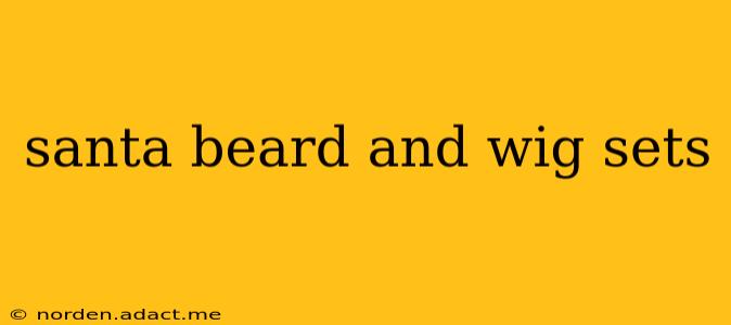 santa beard and wig sets