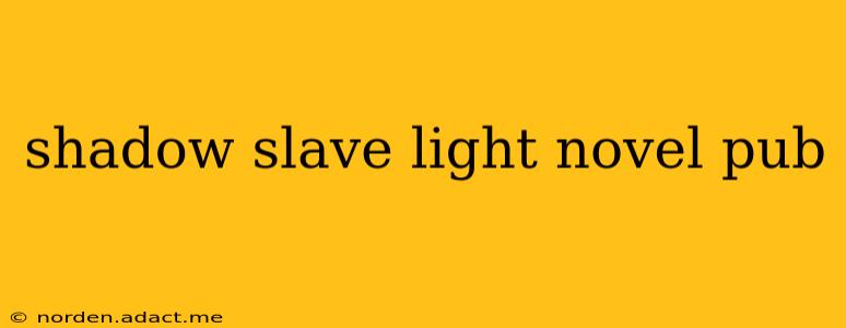 shadow slave light novel pub