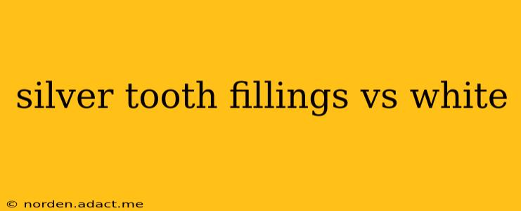silver tooth fillings vs white