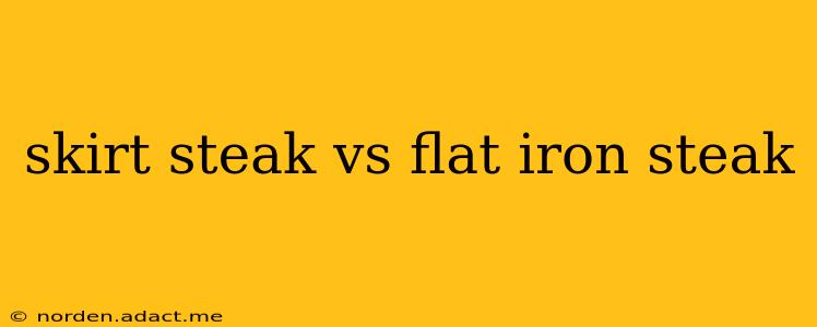 skirt steak vs flat iron steak