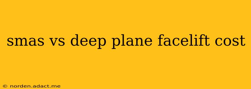 smas vs deep plane facelift cost