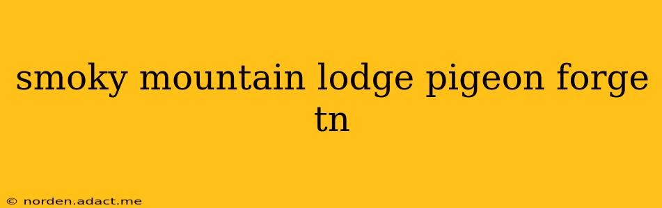 smoky mountain lodge pigeon forge tn