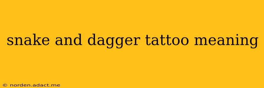 snake and dagger tattoo meaning