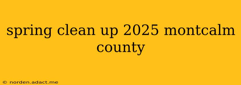 spring clean up 2025 montcalm county