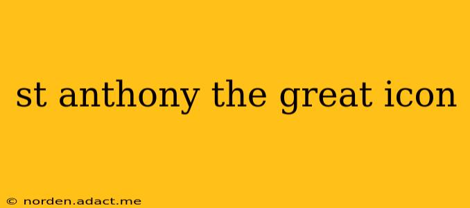 st anthony the great icon