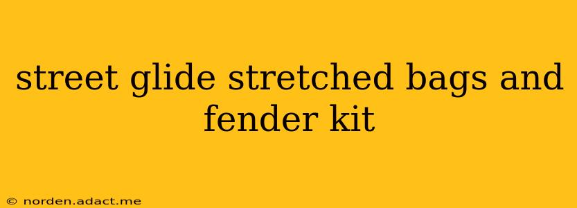 street glide stretched bags and fender kit