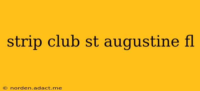 strip club st augustine fl