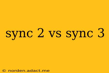 sync 2 vs sync 3