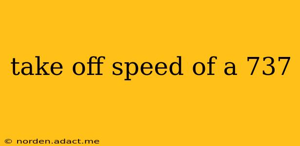 take off speed of a 737