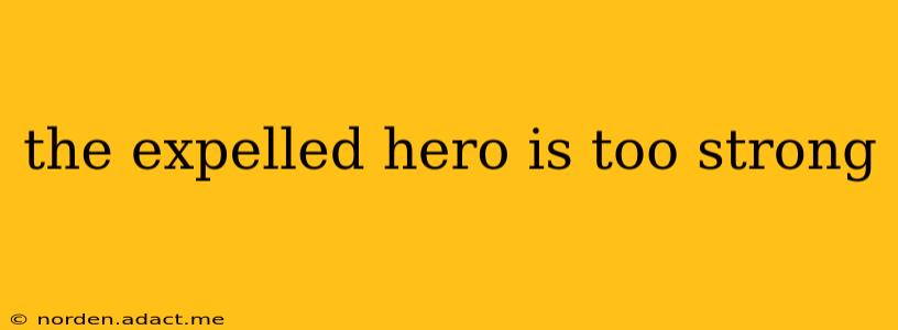 the expelled hero is too strong