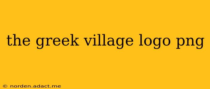 the greek village logo png
