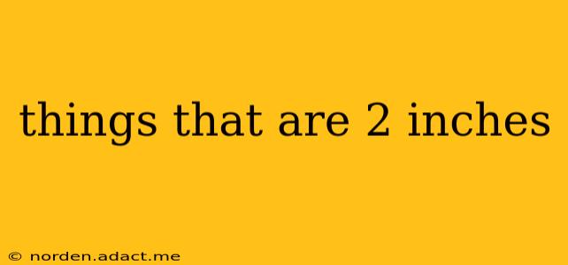things that are 2 inches