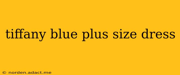 tiffany blue plus size dress