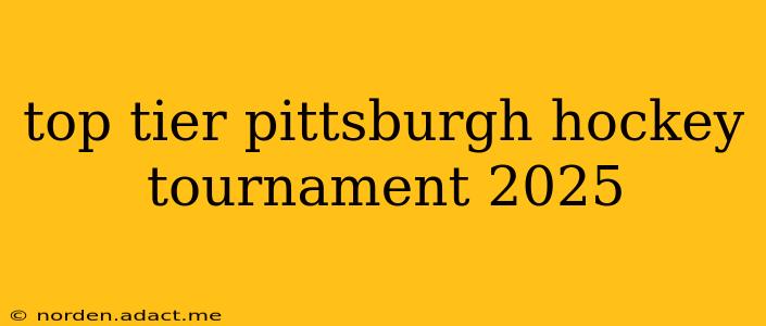 top tier pittsburgh hockey tournament 2025