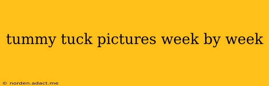 tummy tuck pictures week by week