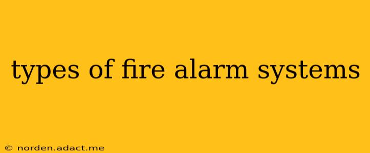 types of fire alarm systems