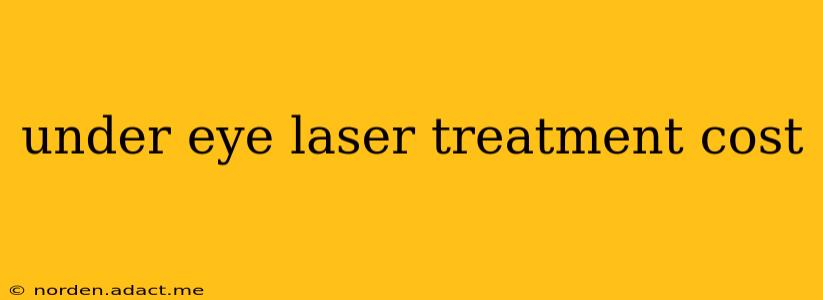 under eye laser treatment cost